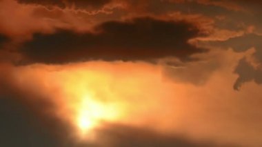 gün batımı. Timelapse. hareket. yaz