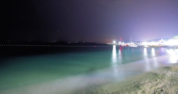 Tucepi Croazia Agosto 2018 Time Lapse Vista Della Linea Mare — Video Stock