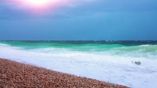 海浪的大海4K — 图库视频影像