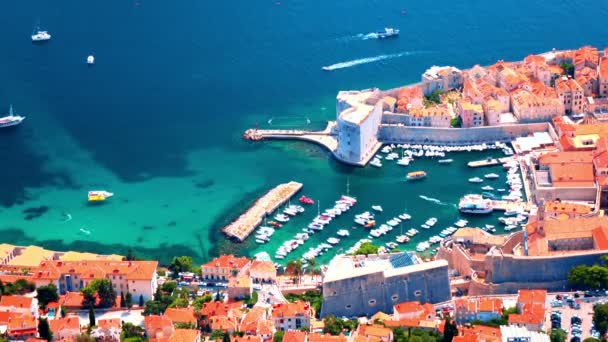 Città Vecchia Dubrovnik Croazia — Video Stock