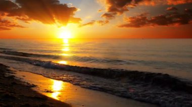 Sahilde gerçek bir sesle sabah