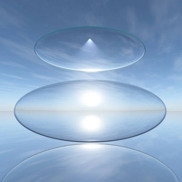 Güneş Crystal Zen basit ışık