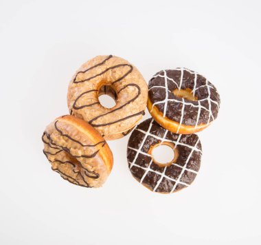 Çörek veya bir arka plan üzerinde çeşitli börekler