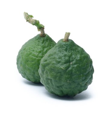 Beyaz arkaplanda kireç