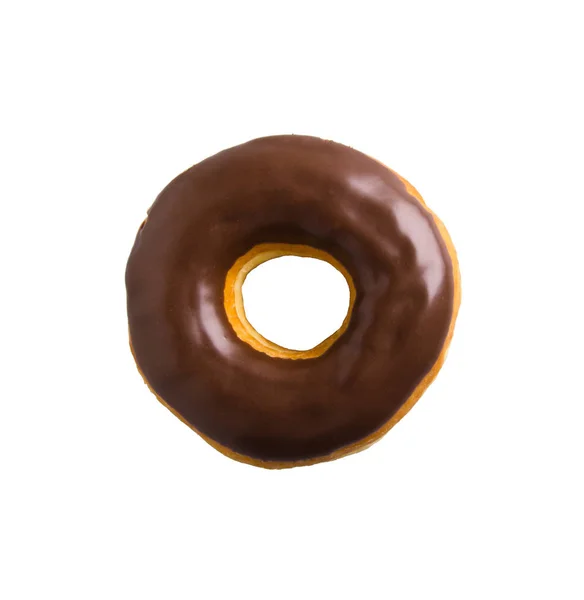 Donut Isolerad Vit Bakgrund — Stockfoto