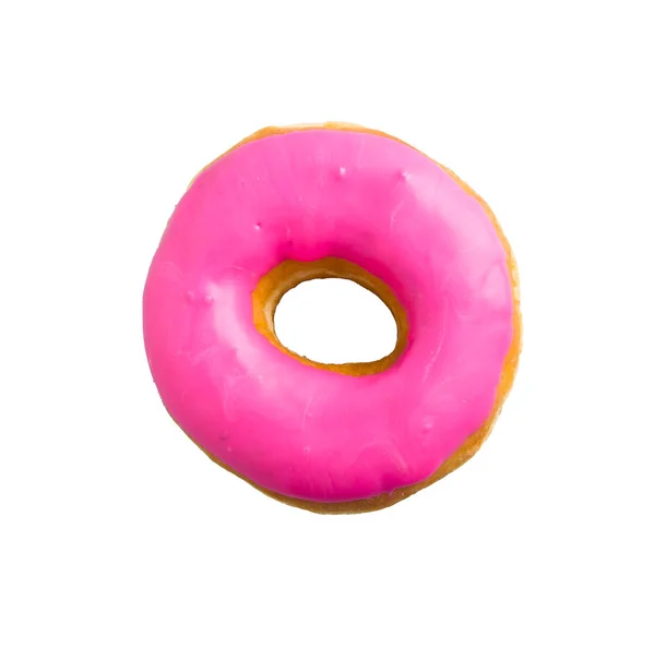 Donut Isolerad Vit Bakgrund — Stockfoto