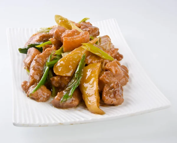 Porco Cozinha Chinesa Comida Asiática — Fotografia de Stock
