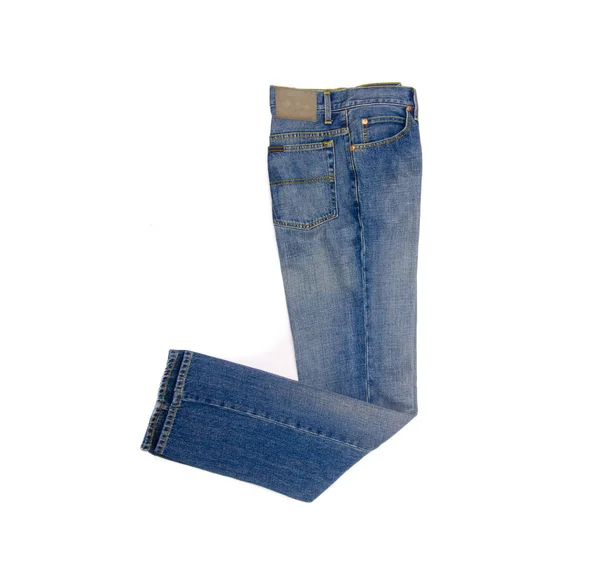 Jeans Isolerad Vita Blackground — Stockfoto