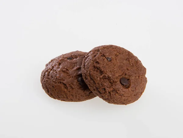 Kekse Oder Schokolade Chips Kekse Auf Hintergrund — Stockfoto