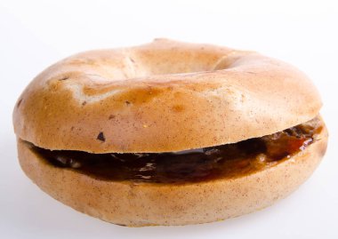 çörek. arka planda donut burger