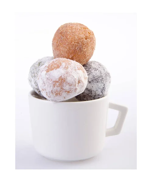 Donut Donuts Munchkins Fundo — Fotografia de Stock