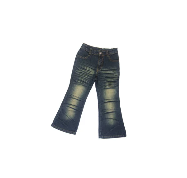 Jeans Isolerad Vita Blackground — Stockfoto