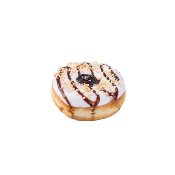 Donut Lub Pączek Białym Tle — Zdjęcie stockowe