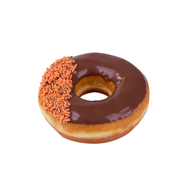 Donut oder Donut isoliert auf weißem Hintergrund. — Stockfoto