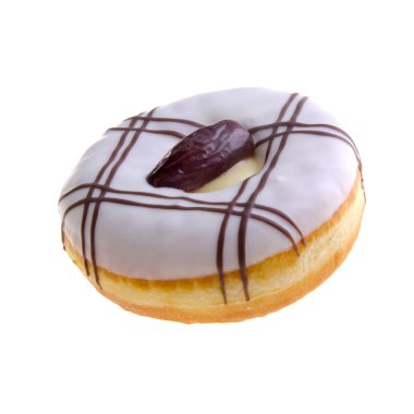 çörek veya bir arka plan üzerinde konsepti ile çörek.