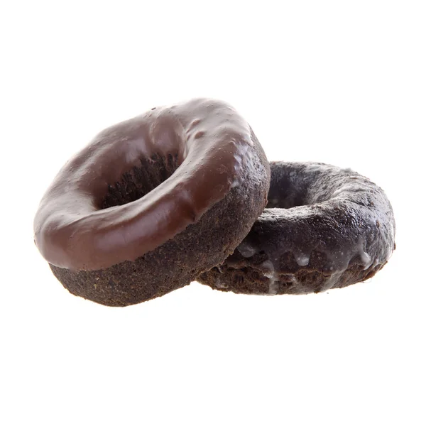 Donut ou donut com conceito em um fundo . — Fotografia de Stock