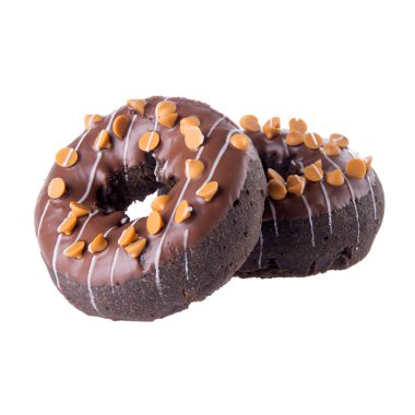 çörek veya bir arka plan üzerinde konsepti ile çörek.