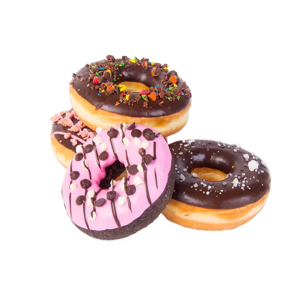 Donut eller donut med konceptet på en bakgrund. — Stockfoto