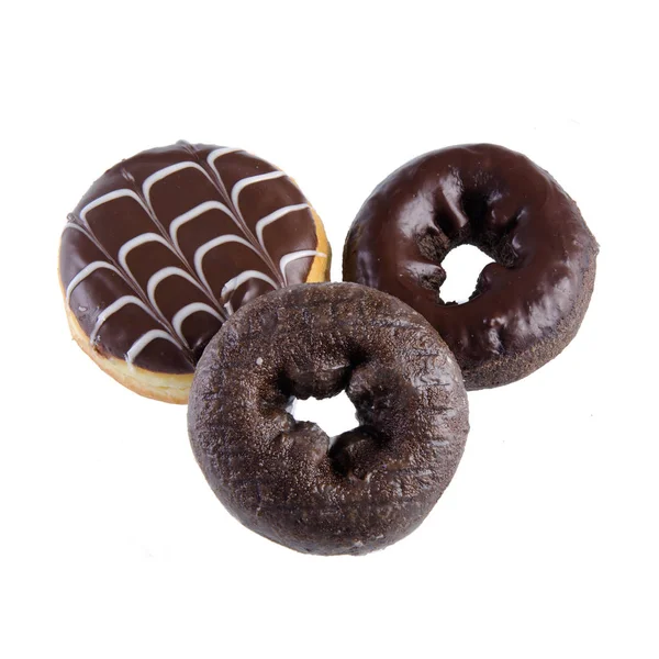 Donut eller donut med konceptet på en bakgrund. — Stockfoto