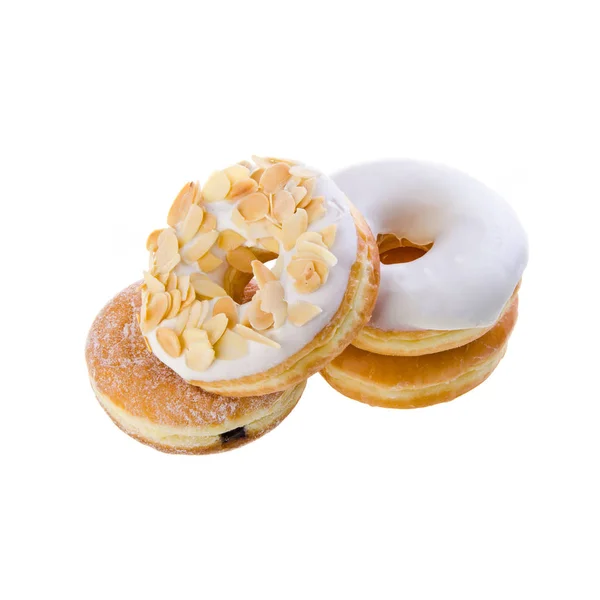 Donut eller donut med konceptet på en bakgrund. — Stockfoto