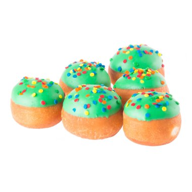 çörek veya bir arka plan üzerinde konsepti ile çörek.