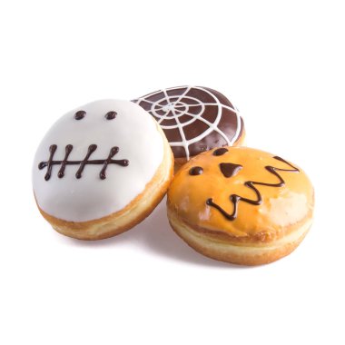 çörek veya bir arka plan üzerinde konsepti ile çörek.