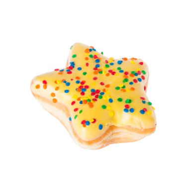 çörek veya bir arka plan üzerinde konsepti ile çörek.