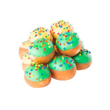 çörek veya bir arka plan üzerinde konsepti ile çörek.