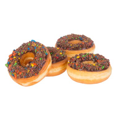 çörek veya bir arka plan üzerinde konsepti ile çörek.