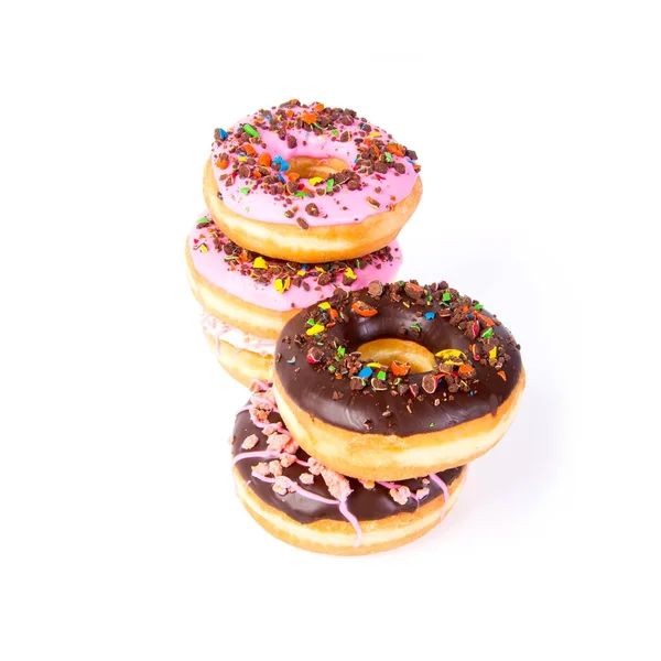 Donut eller donut med konceptet på en bakgrund. — Stockfoto