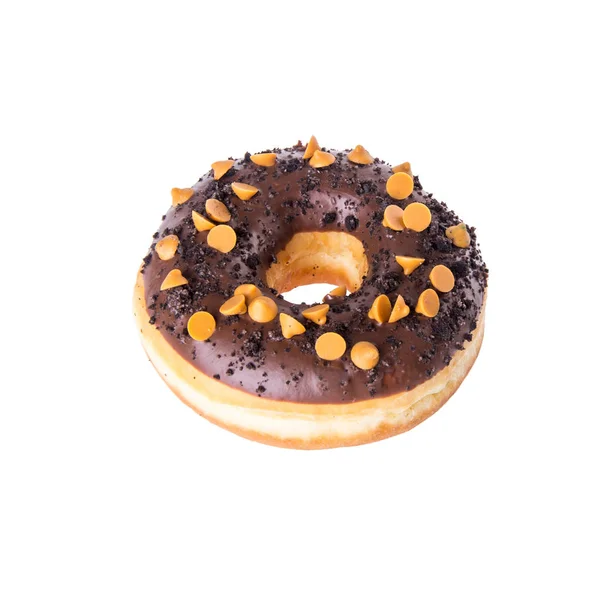 Donut ou donut com conceito em um fundo . — Fotografia de Stock