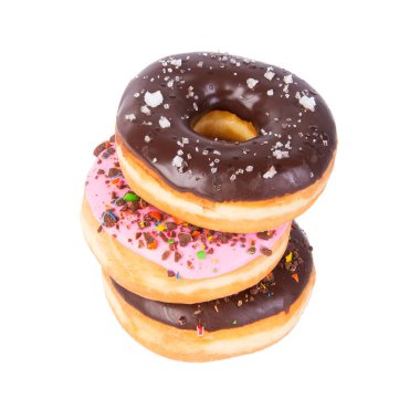 çörek veya bir arka plan üzerinde konsepti ile çörek.