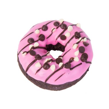 çörek veya bir arka plan üzerinde konsepti ile çörek.