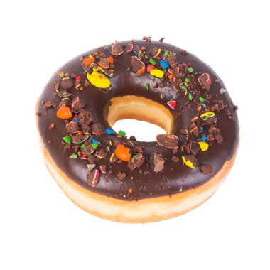 çörek veya bir arka plan üzerinde konsepti ile çörek.