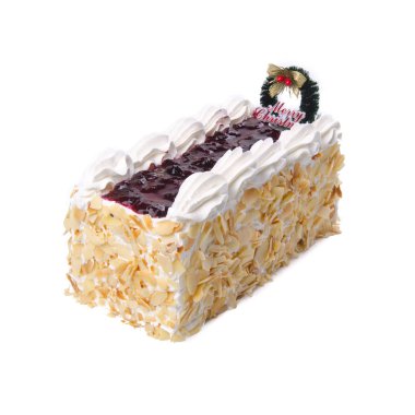 kek veya bir arka plan üzerinde Noel kek.