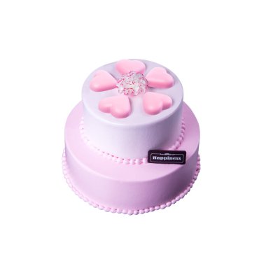 kek veya bir arka plan üzerinde dondurma doğum günü pastası.