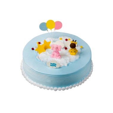 kek veya bir arka plan üzerinde dondurma doğum günü pastası.