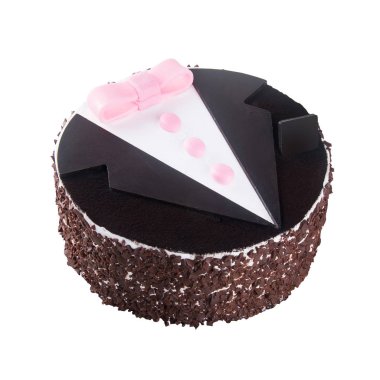 kek veya bir arka plan üzerinde dondurma doğum günü pastası.