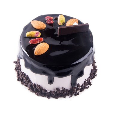 kek veya bir arka plan üzerinde dondurma doğum günü pastası.