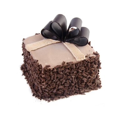 kek veya bir arka plan üzerinde dondurma doğum günü pastası.