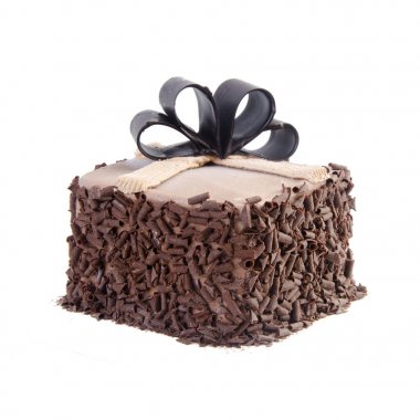 kek veya bir arka plan üzerinde dondurma doğum günü pastası.