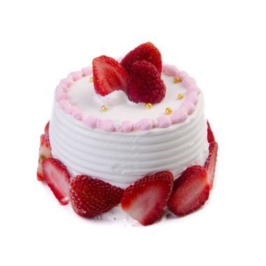 kek veya bir arka plan üzerinde dondurma doğum günü pastası.