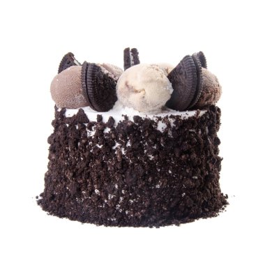 kek veya bir arka plan üzerinde dondurma doğum günü pastası.