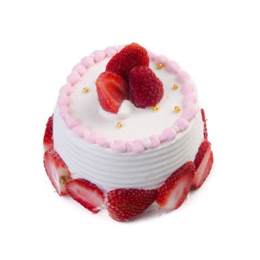 kek veya bir arka plan üzerinde dondurma doğum günü pastası.