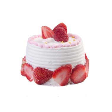 kek veya bir arka plan üzerinde dondurma doğum günü pastası.