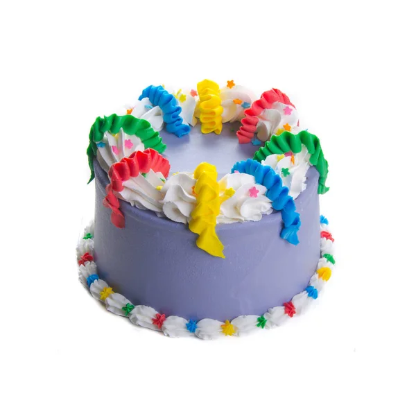 Cake or Ice cream birthday cake on a background. — Stock Photo, Image