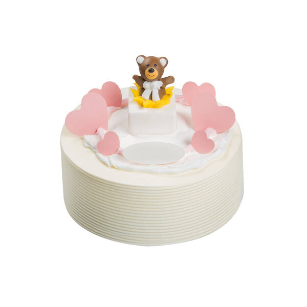 cake or Ice cream birthday cake on a background.