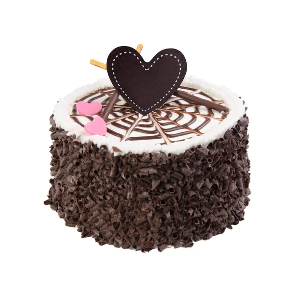 Torta o torta di compleanno di gelato su uno sfondo . — Foto Stock