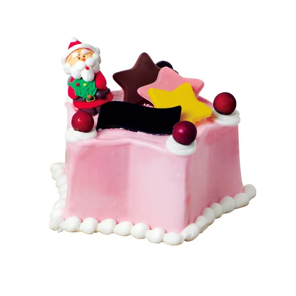 Cake of christmas cake op een achtergrond. — Stockfoto