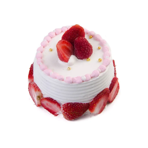 Pastel o pastel de cumpleaños de helado en un fondo . — Foto de Stock